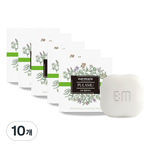 에버미라클 투명 비누, 85g, 10개