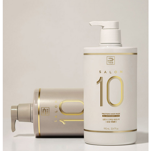미쟝센 살롱10 단백질 에센스 헤어팩 후기 분석 - 성분 강조 이미지