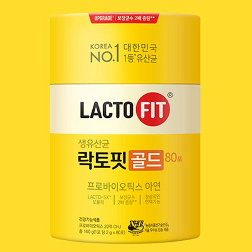 락토핏 정품 골드 80포 160g, 1개 이미지 2