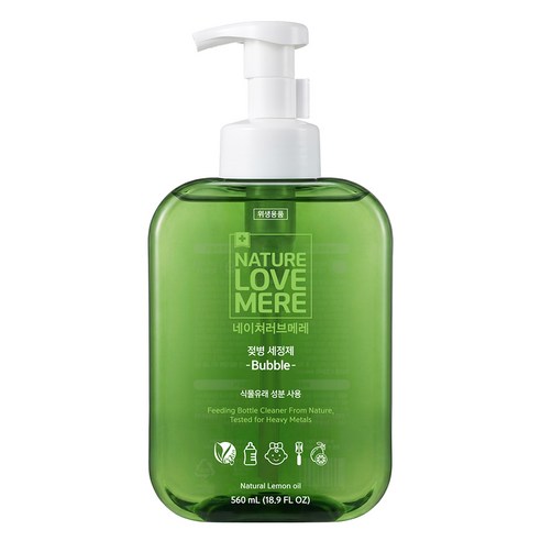 네이쳐러브메레 젖병 세정제 거품형 560ml, 1세트
