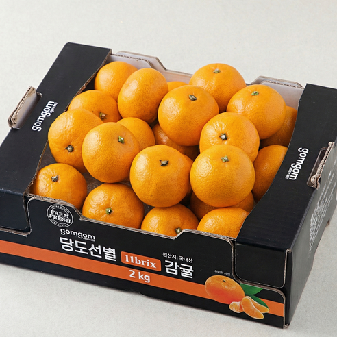 당도선별 11brix 감귤, 2kg(로얄과), 1박스