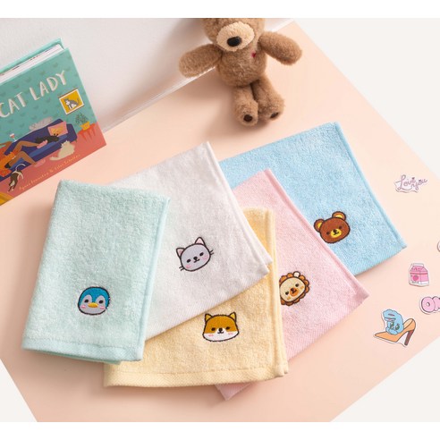 눅눅함은 이제 그만 뽀송뽀송한 코멧 홈 대나무섬유 캐릭터 고리수건으로 상쾌한 하루를 시작하세요