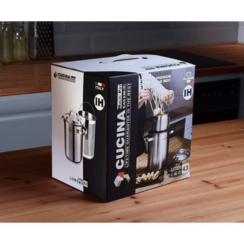 까사니 인덕션 쿠치나 멀티팟 냄비 4.3L 후기 분석 - 요리 연출 컷