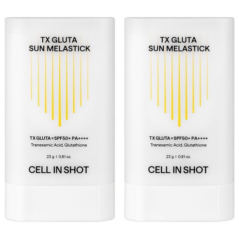 셀인샷 트라넥 글루타 선 멜라스틱 선스틱 SPF50+ PA++++, 23g, 2개