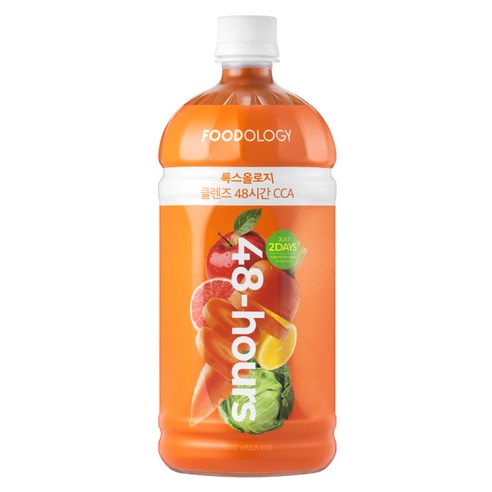 푸드올로지 톡스올로지 48시간 CCA 클렌즈주스 1L, 1개 맛있게 먹은 솔직 후기 - 상품 이미지 1