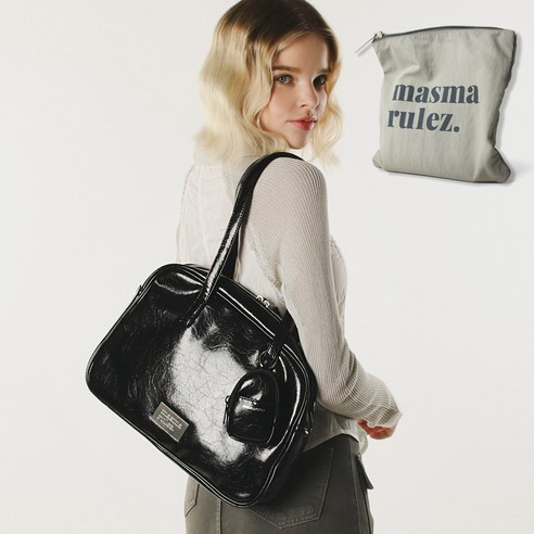 마스마룰즈 여성용 304 레더 숄더백 + 파우치 세트 후기 분석 - 파우치 포함 상세 구성