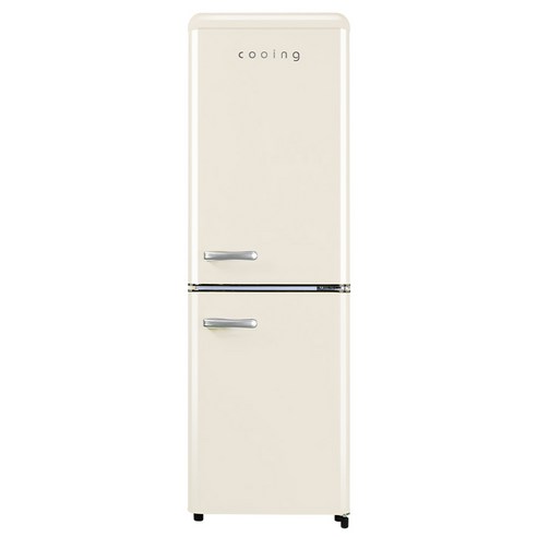 쿠잉전자 레트로 147L 2도어 냉장고 방문설치, REF-C153C