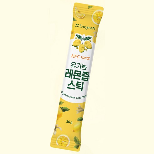 엔자임엔 NFC 100% 유기농 레몬즙 스틱 20g 14포 280g, 1... 실사용 후기 | 효과 있을까? - 상품 이미지 4