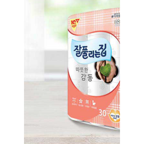 잘풀리는집 따뜻한감동 3겹 데코 고급롤화장지 이미지 3
