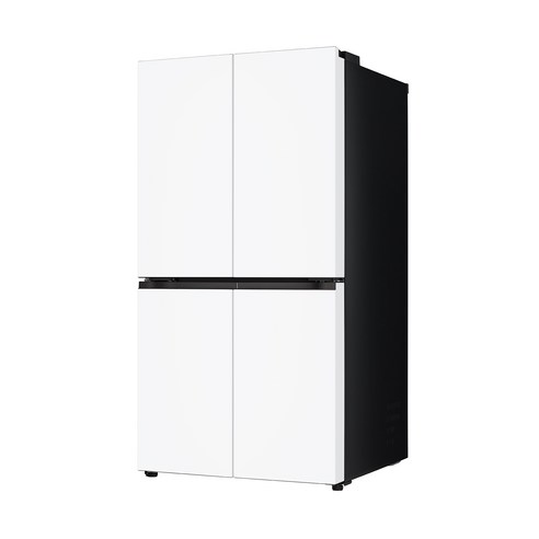 [색상선택형] LG전자 오브제컬렉션 870L 베이직 상냉장 하냉동 프리스탠딩 4도어 메탈 디오스 냉장고 방문설치 후기 분석 - 상단 냉장실 내부