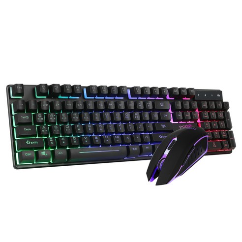 지클릭커 키보드 마우스 세트, GMK-220, 혼합색상, 일반형