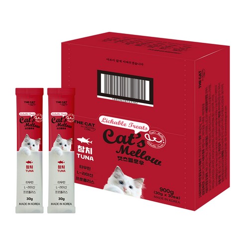 더캣 고양이 캣츠멜로우 가수분해 간식 30p, 참치, 900g, 1개 참치, 900g, 1개