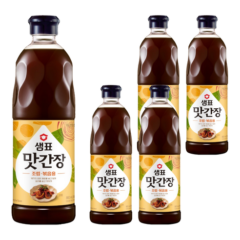 '샘표 맛간장 조림볶음용, 860ml, 5개' 최저가 검색, 최저가 27,060원 - 할인 알림