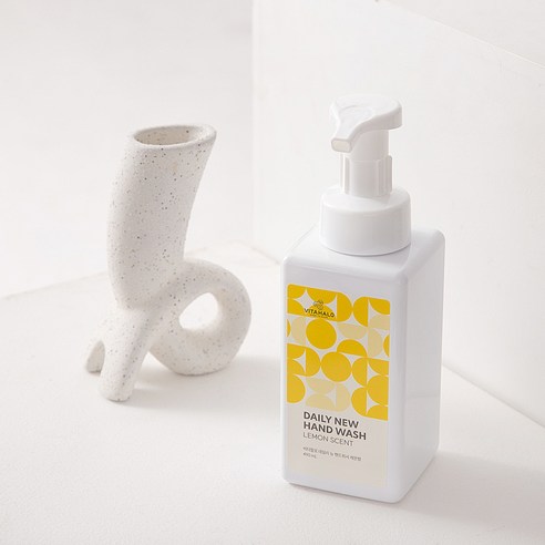 비타할로 데일리뉴 핸드워시 레몬향 후기 분석 - 패키지 측면