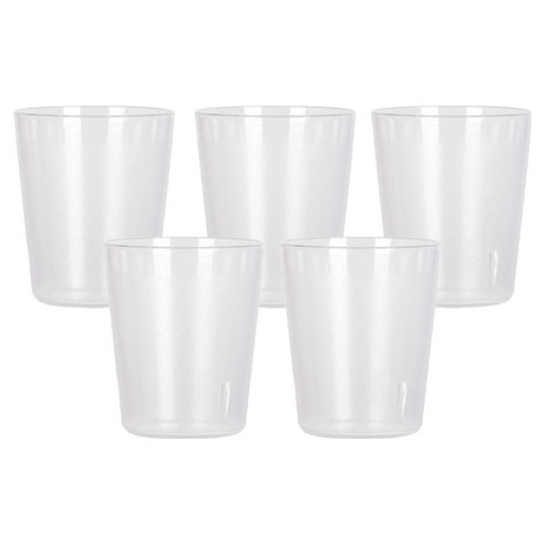 리빙메이트 PC 안깨지는 물컵 190ml, 투명, 5개 투명, 5개
