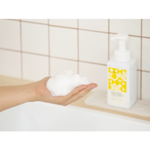 비타할로 데일리뉴 핸드워시 레몬향 후기 분석 - 거품 생성 테스트