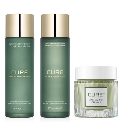김정문알로에 큐어 하이드라 수딩 에멀젼 130ml + 토너 130ml +... 솔직 후기 | 피부 타입별 분석 - 상품 이미지 1
