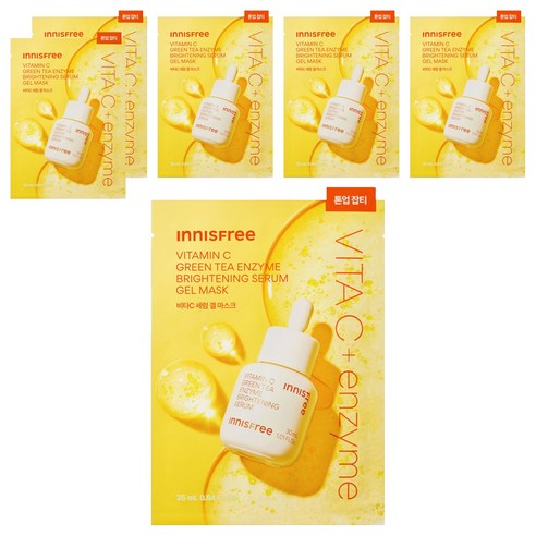 이니스프리 비타씨 그린티 엔자임 잡티 토닝 세럼 겔 마스크 25ml 솔직 후기 | 실사용자 리뷰 분석 - 상품 이미지 1