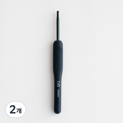 yarna 고무그립 모사용 코바늘 7/0호 4mm, 2개