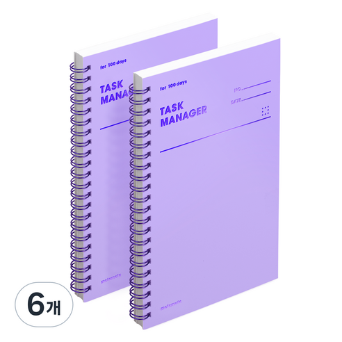 모트모트 태스크 매니저 100DAYS 프로젝트 플래너, 바이올렛, 6개