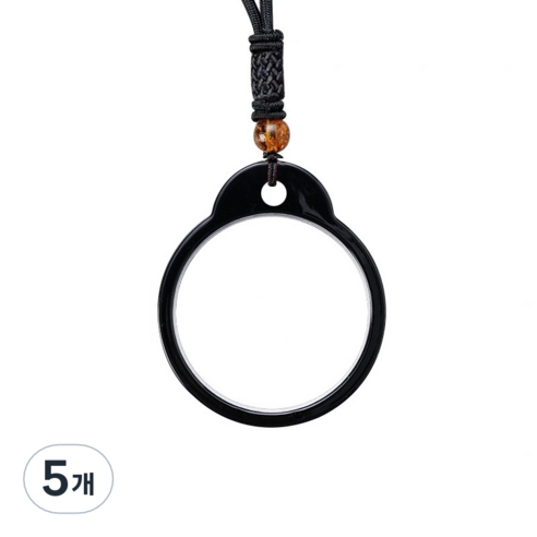 MEO 40대부터 80대 맞춤형 목걸이 돋보기 블랙 1.00D, 5개