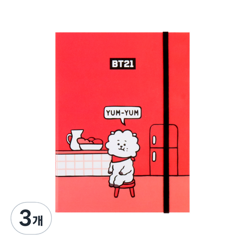 스튜디오에잇 라인프렌즈 BT21 다이어리M, 알제이, 3개