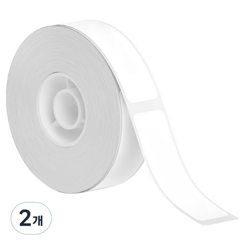 님봇 D11 / D110 / D101 라벨프린터용 라벨지 화이트 15 x 50 mm, 2개
