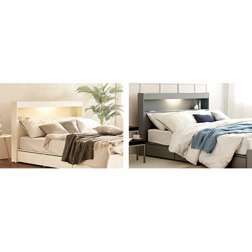 동서가구 카이 침대 서랍 레일 상세 이미지