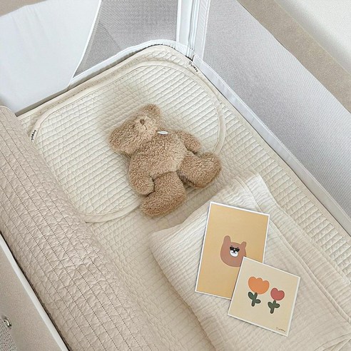 사계절 편안한 우리 아이 숙면을 책임지는 마이리틀데이지 순면 인견 양면 아기 침대패드