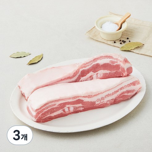 고급진 캐나다산 삼겹살 수육보쌈용 (냉장), 3개, 1kg