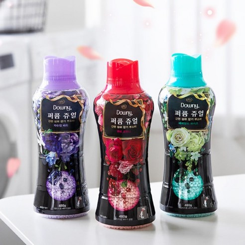 다우니 퍼퓸 쥬얼 자수정 베리 향기부스터 후기 분석 - 480g 용량 확인