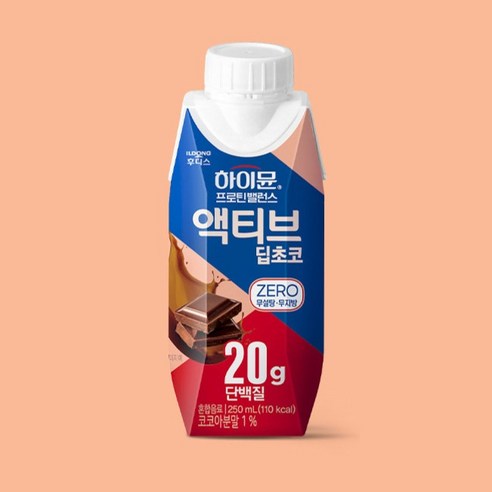 하이뮨 프로틴 밸런스 액티브 딥초코 제로 250ml, 18개 실사용 후기 | 효과 있을까? - 상품 이미지 2