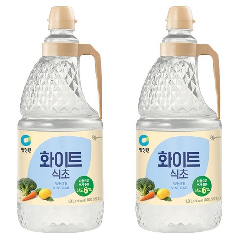 청정원 화이트식초, 1.8L, 2개