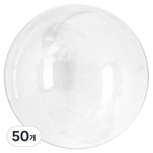 파티쇼 PVC 버블 풍선 일반형 30cm, 투명, 50개