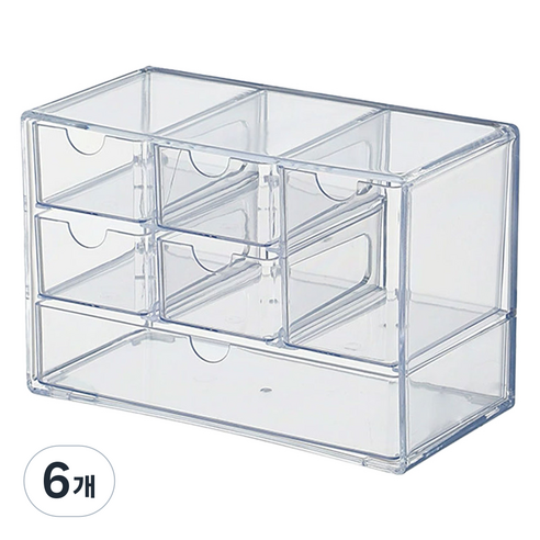 리빙망고 다용도 아크릴 투명 화장품 정리함