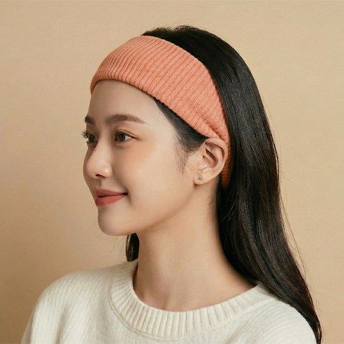 라라듀 탄성 스포츠 헤드밴드, 오렌지, 1개