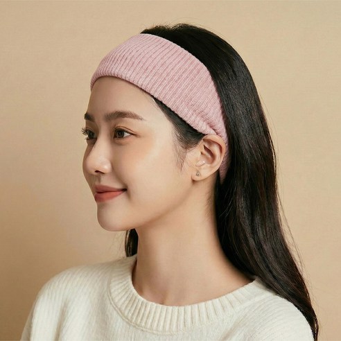 라라듀 탄성 스포츠 헤드밴드, 핑크, 1개
