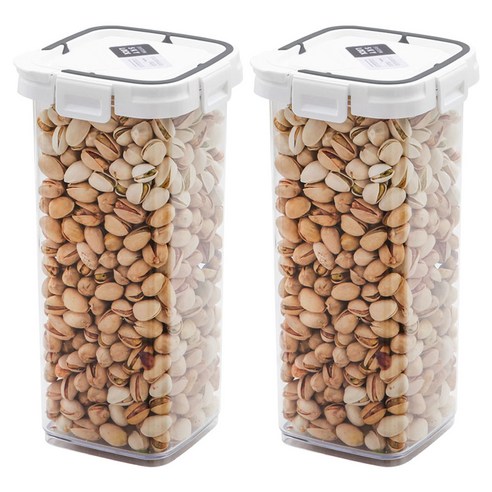 수납이야기 스카이락 정 오픈캡 4호 밀폐용기, 2개, 1.8L