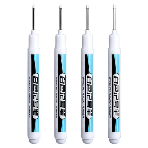 다다 유성 마카펜 화이트 0.7mm, 4개, 1색