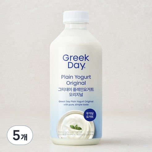 그릭데이 플레인요거트 오리지널 900ml × 6개
