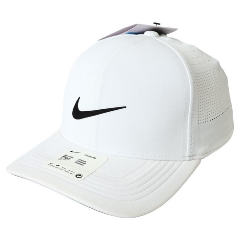 나이키 유니섹스 드라이핏 아로빌 클래식99 퍼포먼스 캡 BV1073, WHITE + BLACK, 1개
