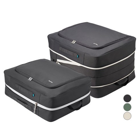 브랜든 2세대 부피순삭 의류 이불 다용도 대형 압축 파우치 2매세트