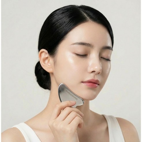 모먼트홈 전신 두피 페이스 경락 괄사 마사지기 + 고급 가죽케이스 세트 이미지 4