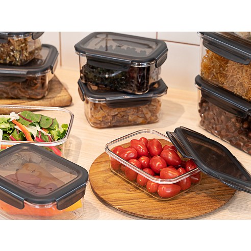 코멧 국내생산 BPA FREE 클리어 밀폐용기 900ml 이미지 2