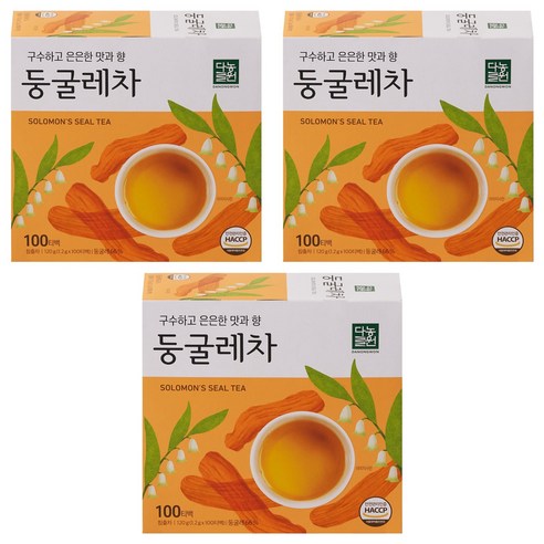 다농원 둥굴레차 티백, 1.2g, 100개입, 3개