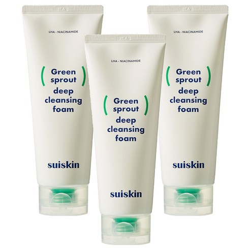 수이스킨 어린 새싹 딥 클렌징 폼, 3개, 150ml