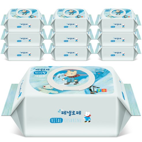 페넬로페 바이탈 플러스 세자린 아기물티슈 캡형 육아맘 솔직 후기 | 실사용 리뷰 - 상품 이미지 1