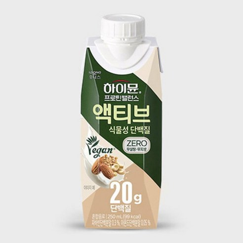 하이뮨 프로틴 밸런스 액티브 식물성 후기 분석 - 영양 성분표 상세
