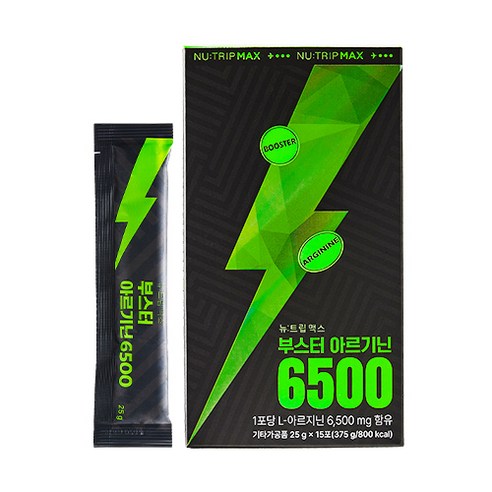 뉴트립 부스터 아르기닌 6500 15p 375g, 1개 맛있게 먹은 솔직 후기 - 상품 이미지 1