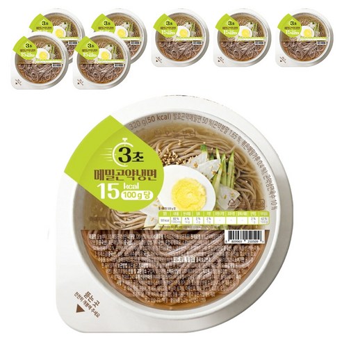 오늘부터 3초 메밀곤약냉면, 8개, 320g
